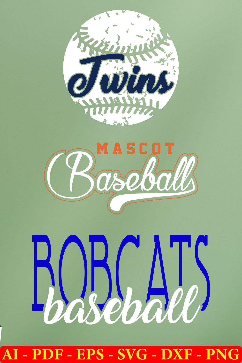 6 Bears Baseball T-shirt SVG Bundle Vol-02 pinterest preview image.