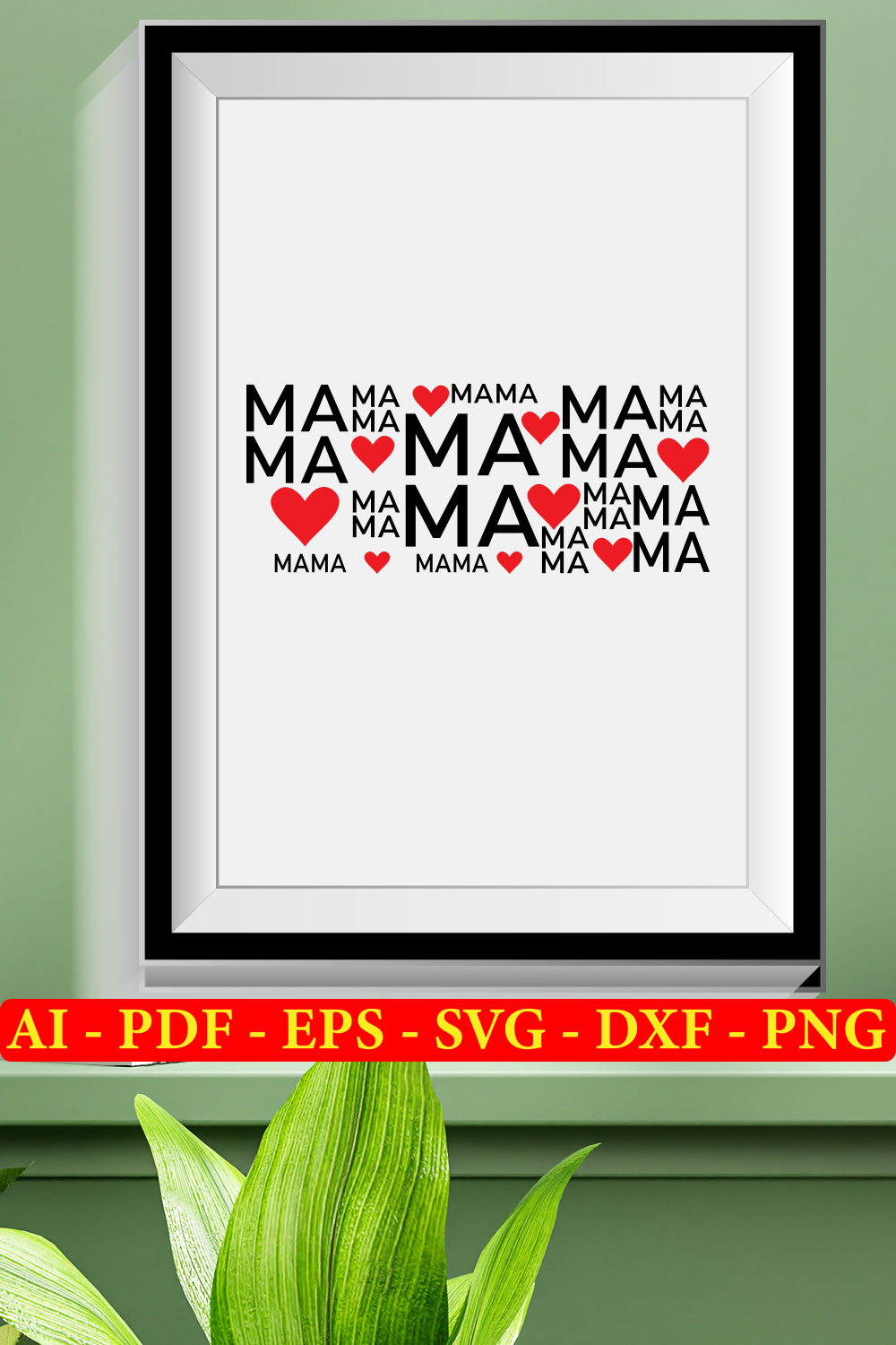 6 Mother's Day SVG Bundle Vol 02 pinterest preview image.