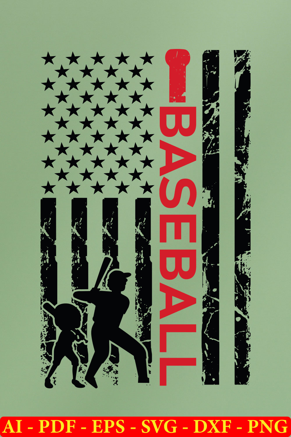 6 Baseball Day T-shirt SVG Bundle Vol-02 pinterest preview image.