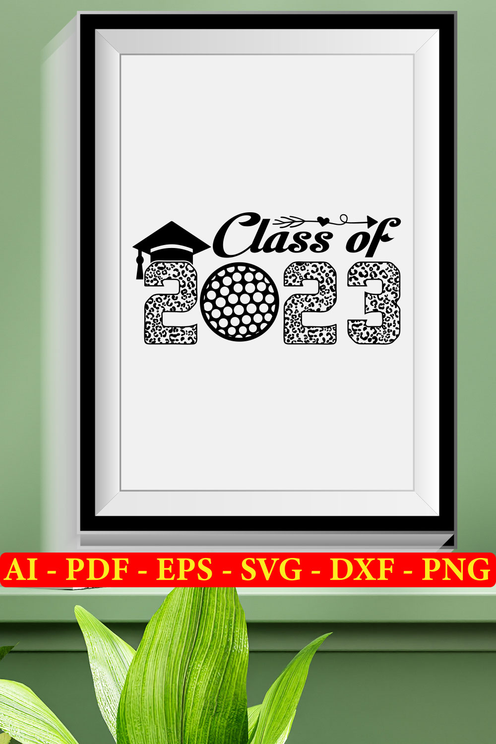 Class Of 2023 Sports Bundle Svg pinterest preview image.