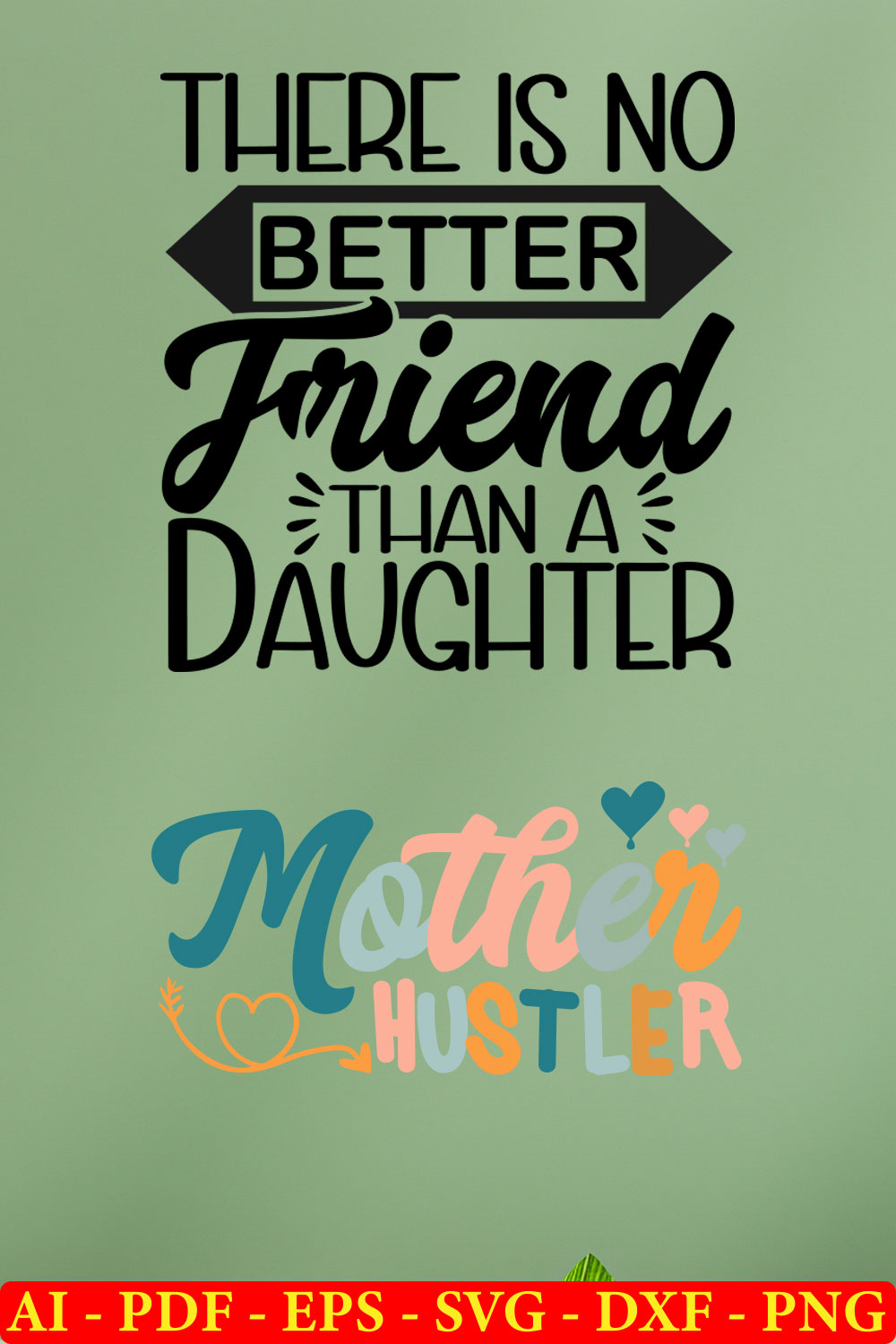 6 Mothers Day T-shirt SVG Bundle Vol-04 pinterest preview image.