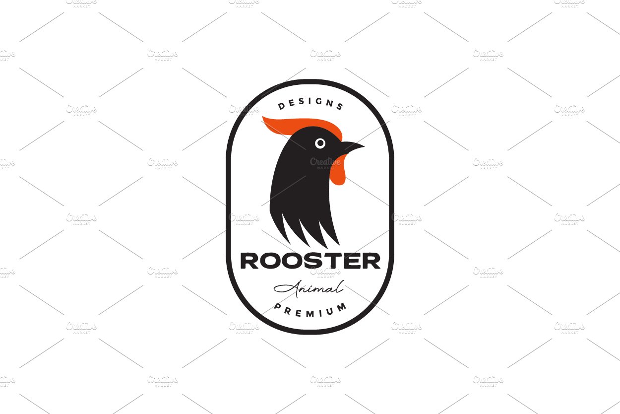 Australorp rooster chicken logo cover image.