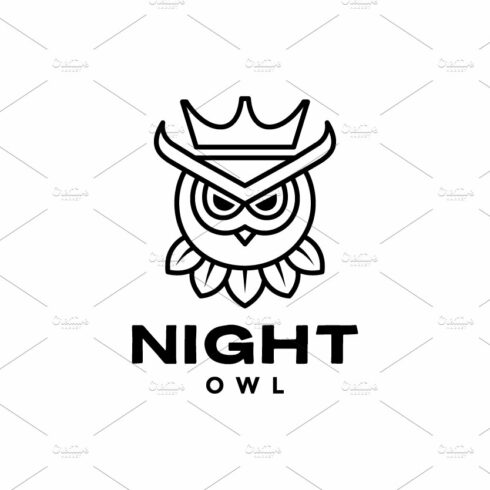 owl with crown logo design cover image.