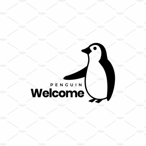 little penguin welcome cute logo cover image.