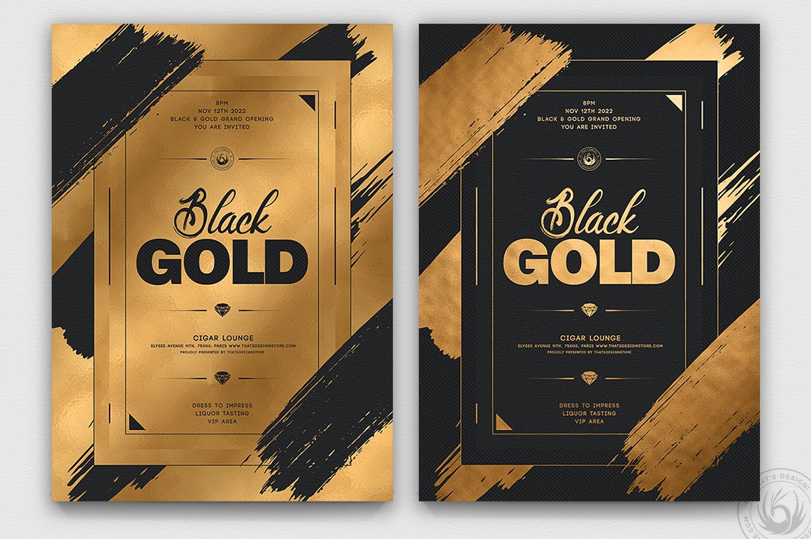 05 10 black and gold flyers bundle v2 135