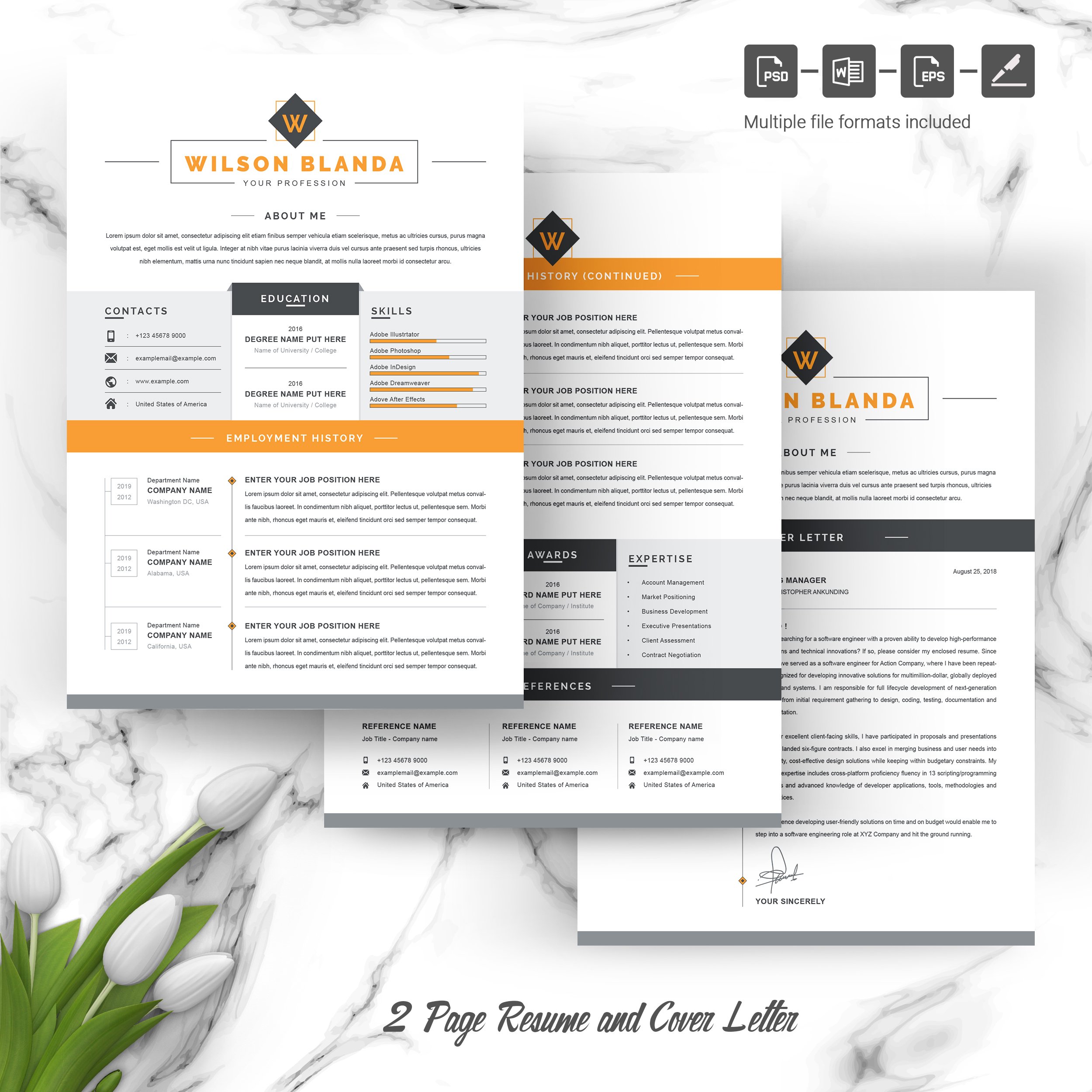 05 3 pages free resume design template 467