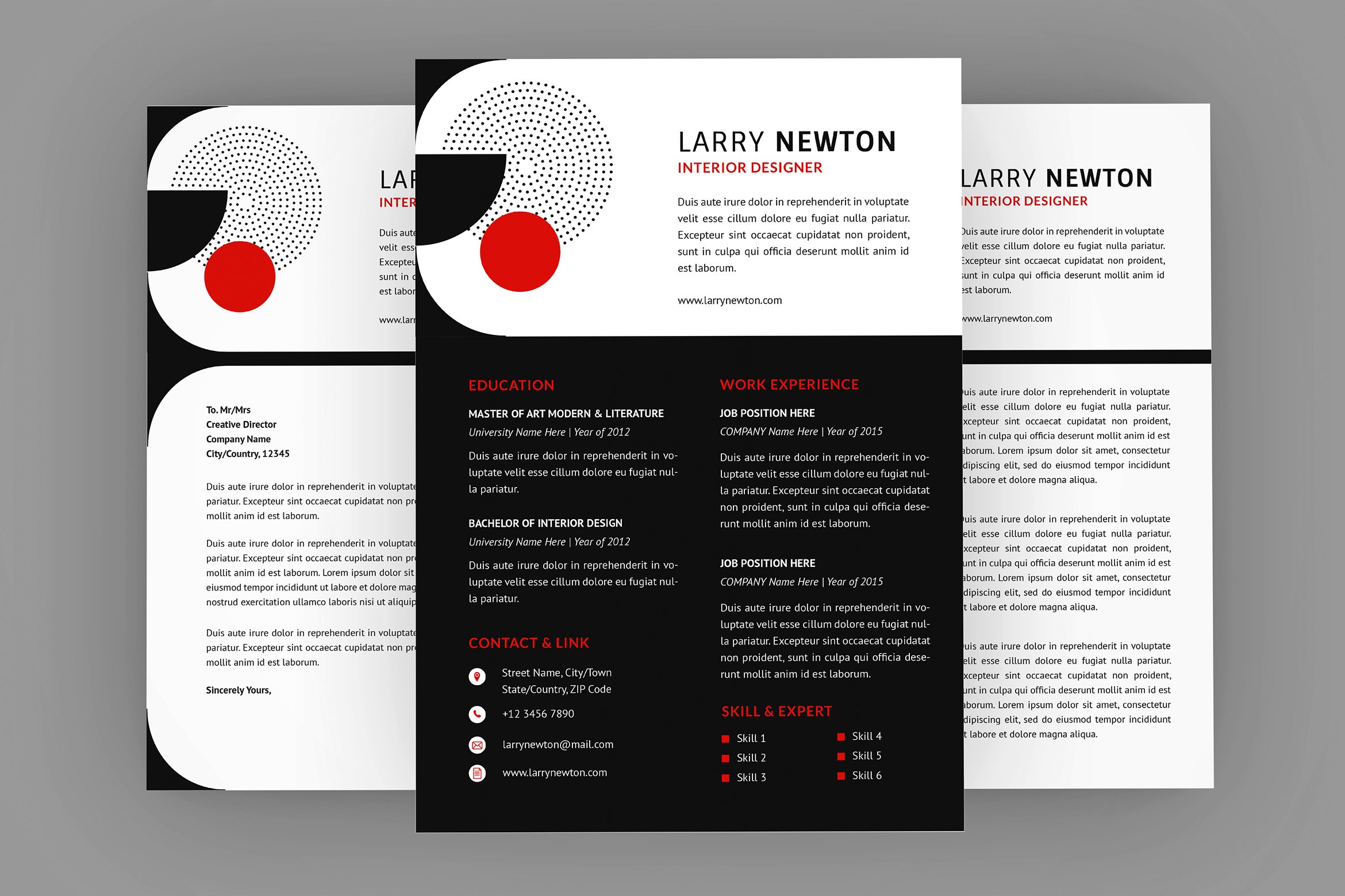 Larry Interior Resume Designer cover image.
