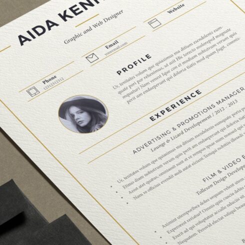 Resume Aida ( 2 pages ) cover image.