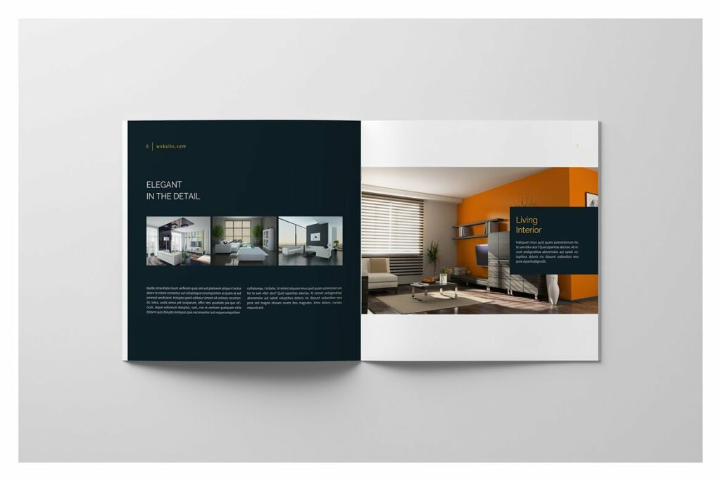 PSD - Square Interior Brochure – MasterBundles