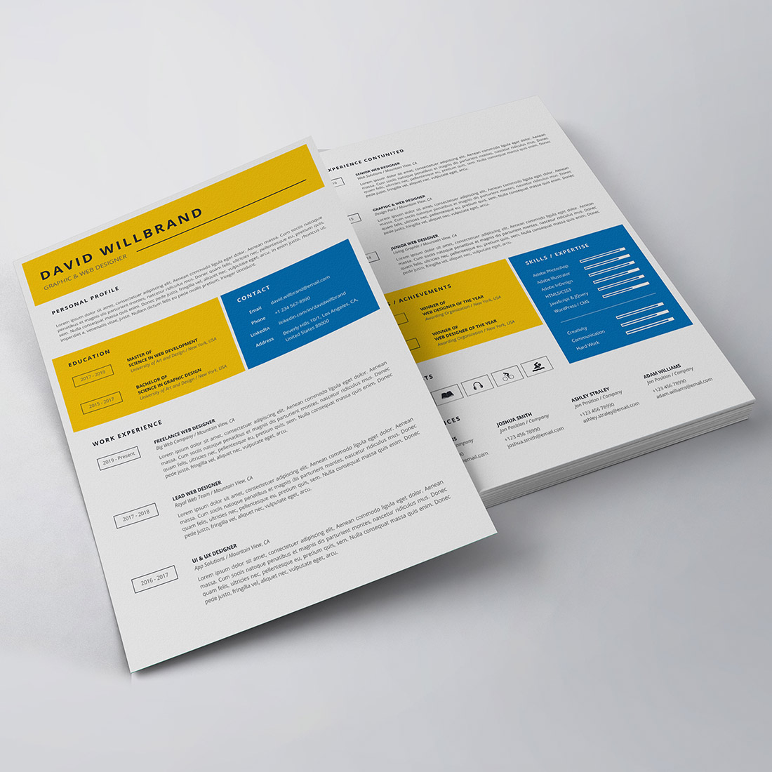 Professional Resume/CV Template preview image.