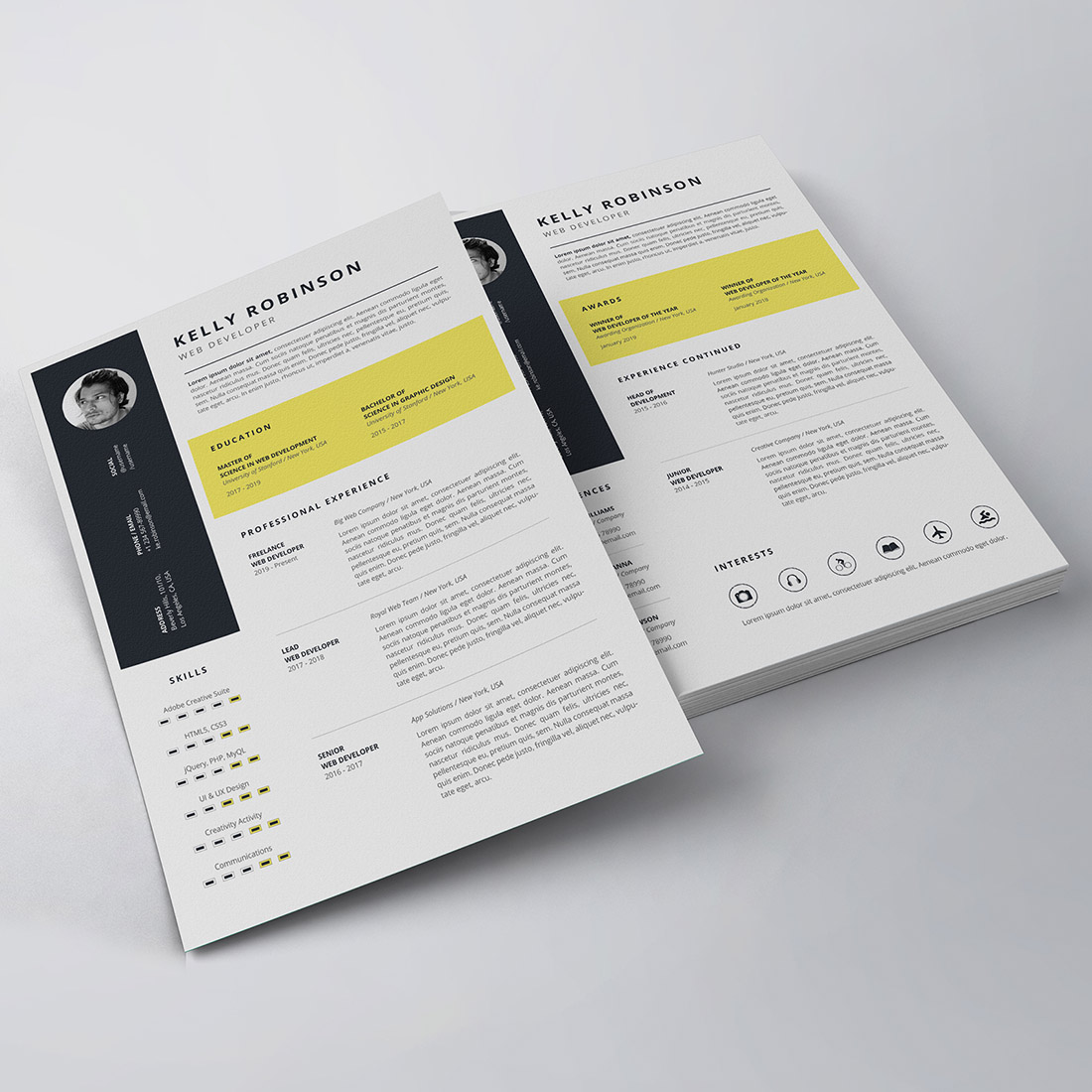 Professional Resume/CV Template preview image.