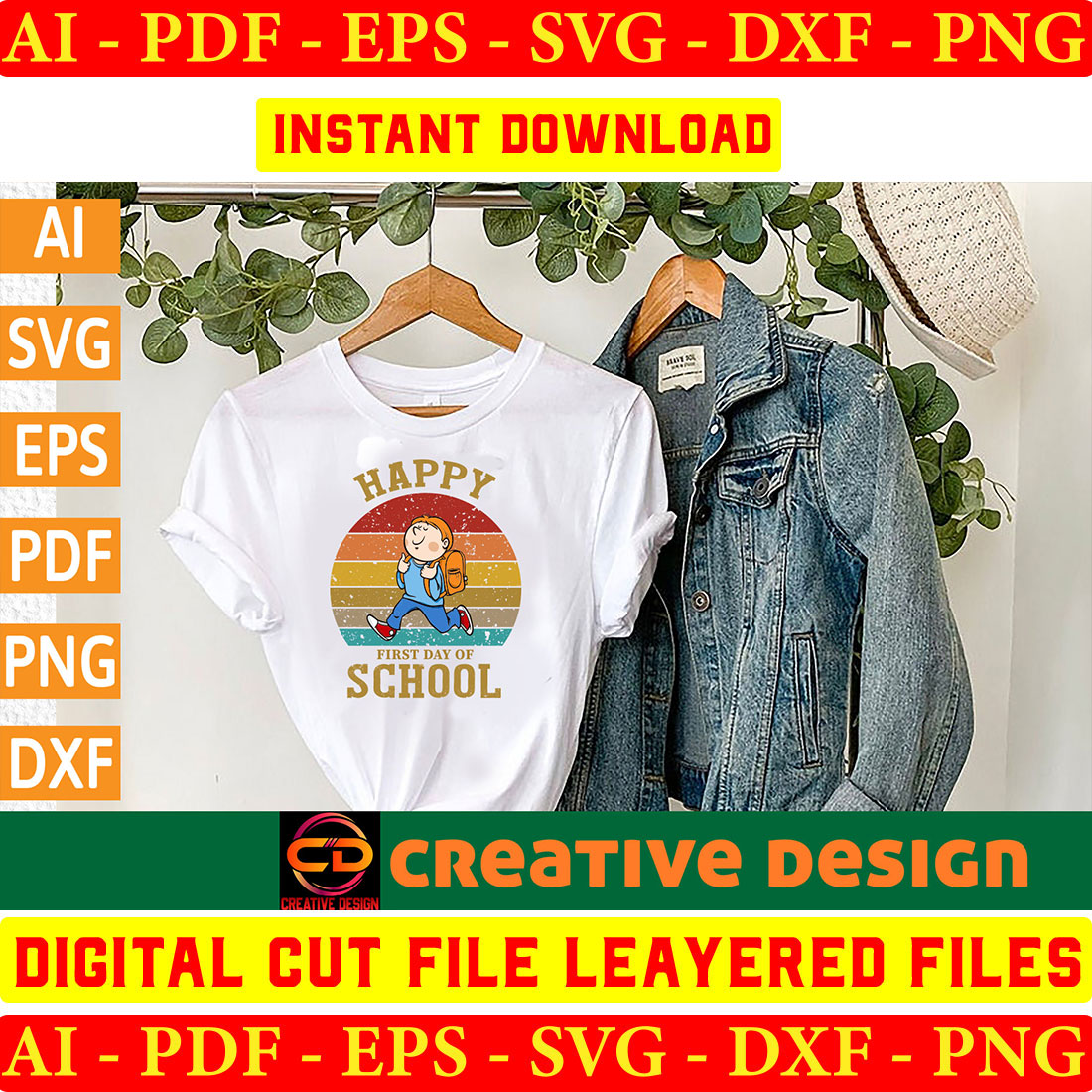 Back To School T-shirt Design Bundle Vol-3 preview image.