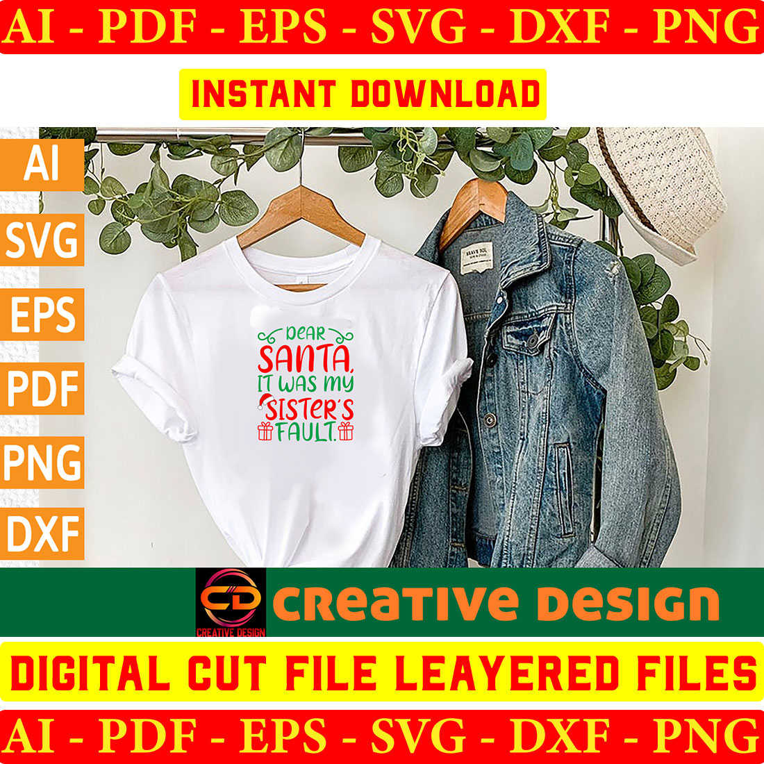 Christmas SVG Design Bundle Vol-39 preview image.