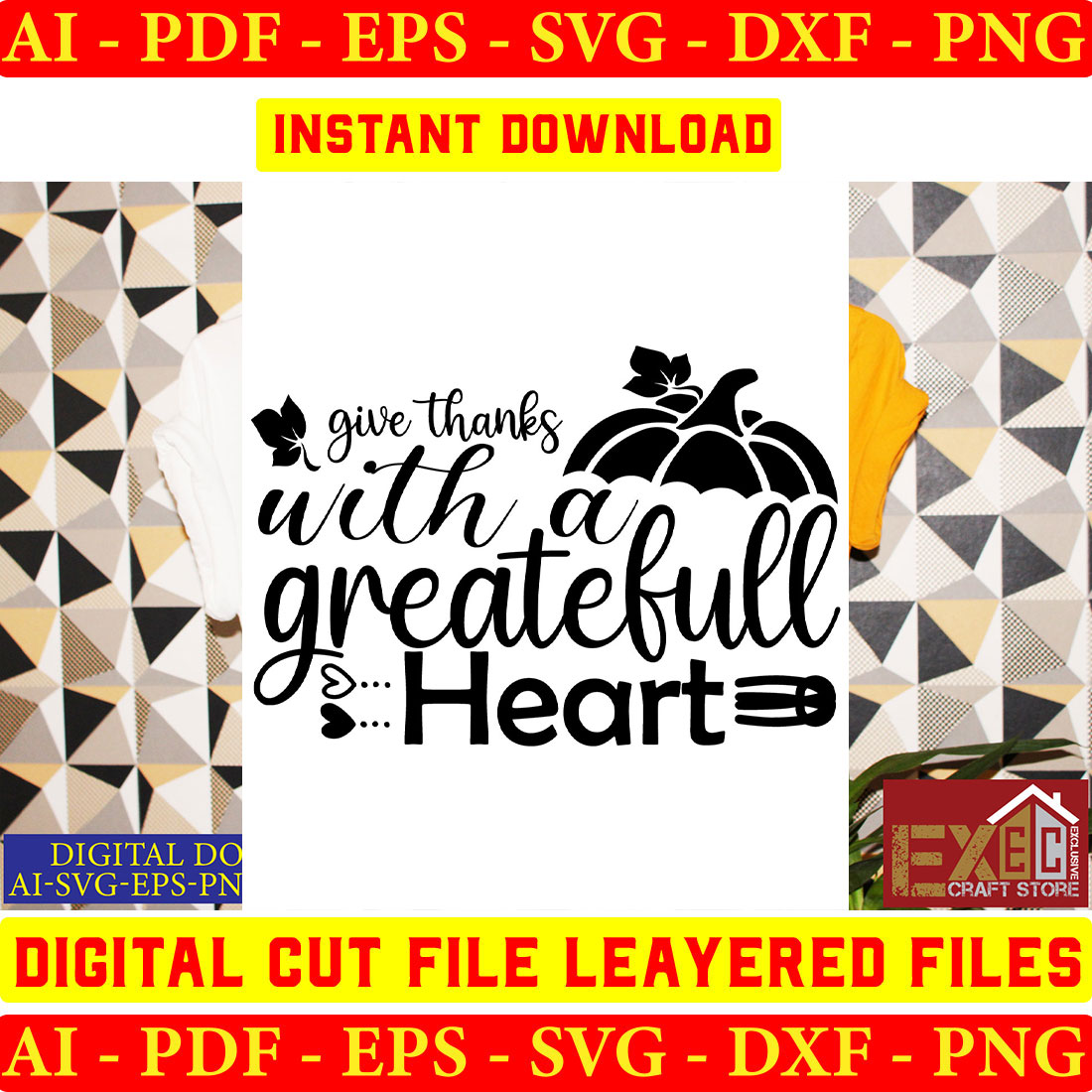 Thanksgiving Bundle SVG Files Vol-03 preview image.