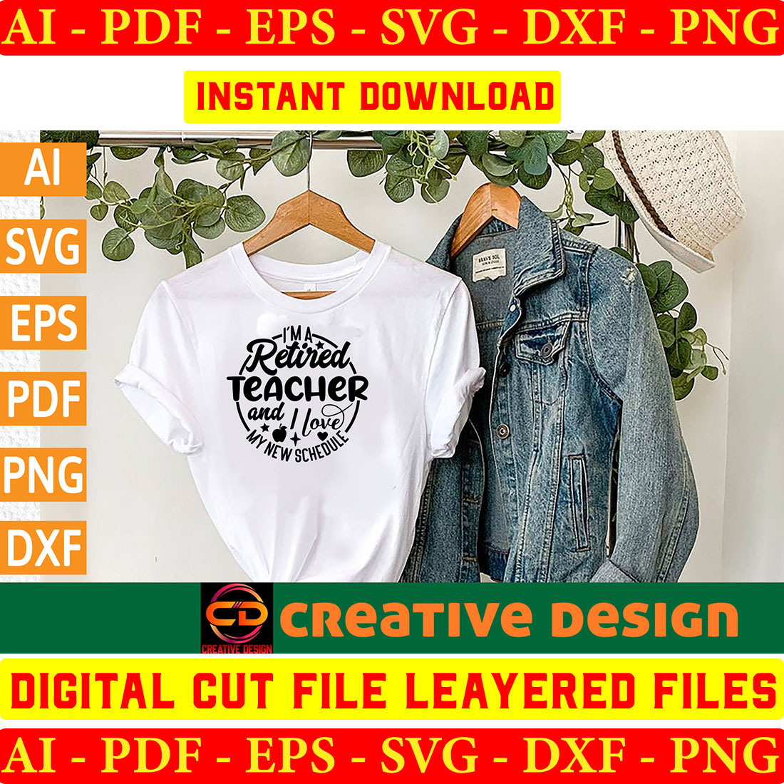 Teacher T-shirt Design Bundle Vol-7 preview image.