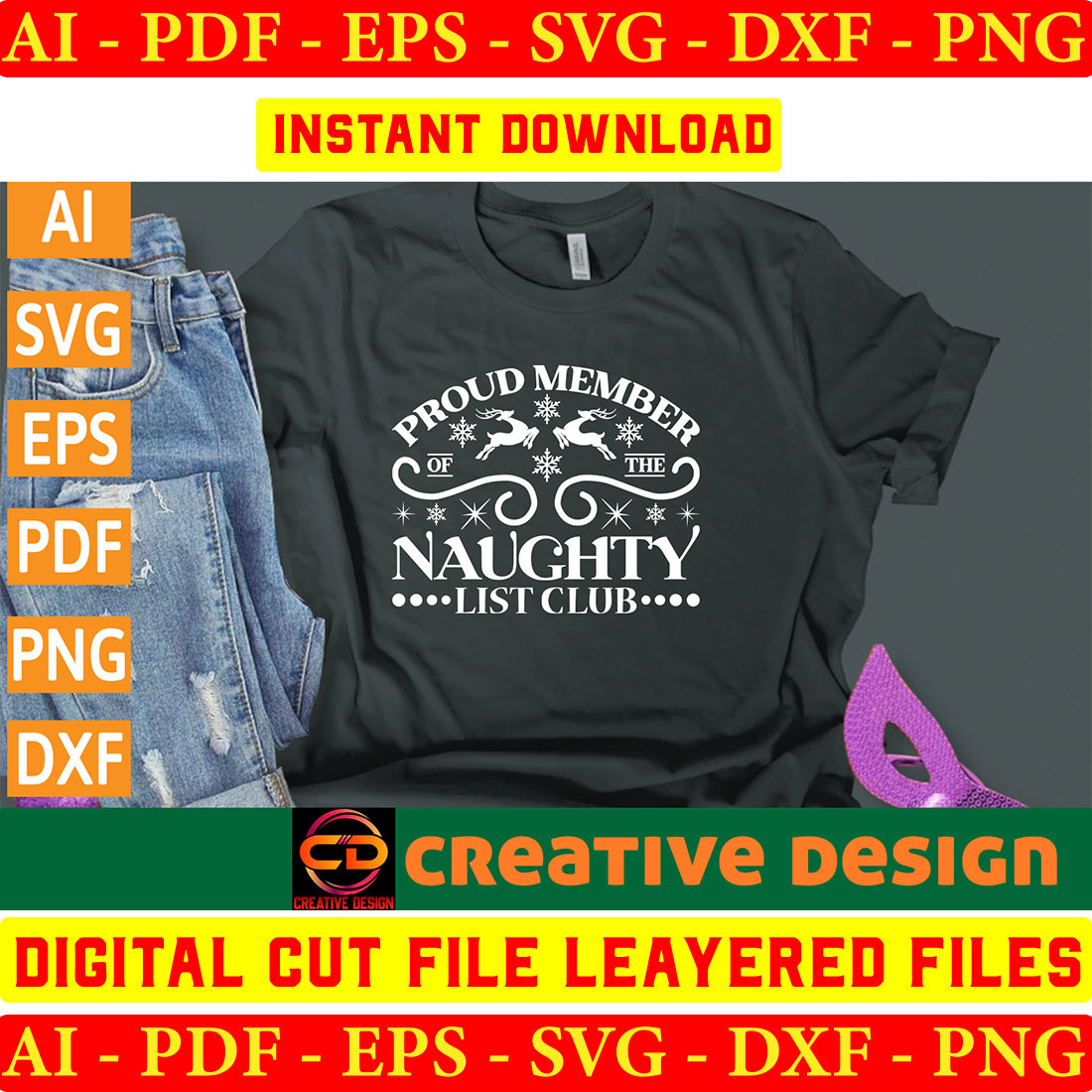 Christmas SVG Design Bundle Vol-56 preview image.