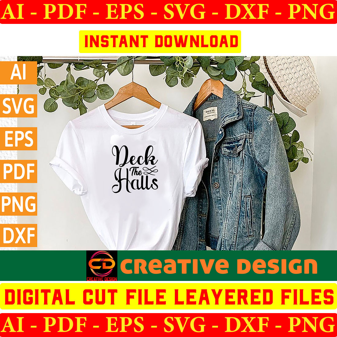 Christmas SVG Design Bundle Vol-43 preview image.