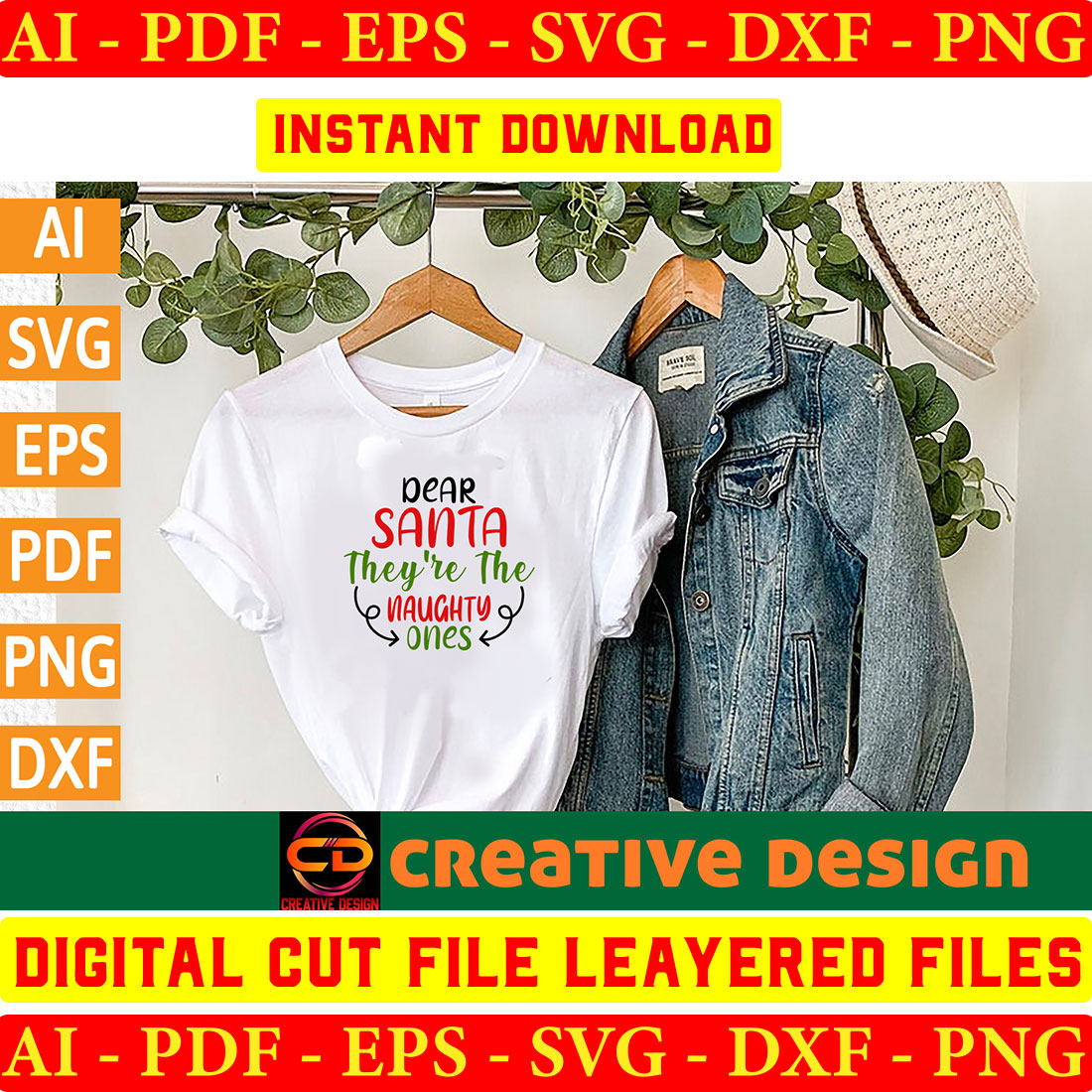 Christmas SVG Design Bundle Vol-42 preview image.