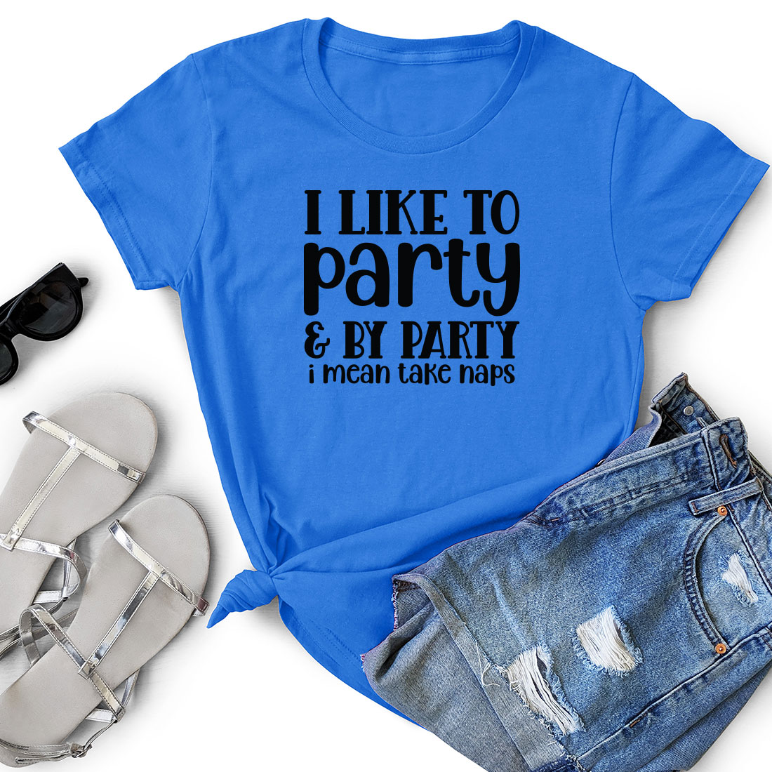 T - shirt that says i like to party and by party.