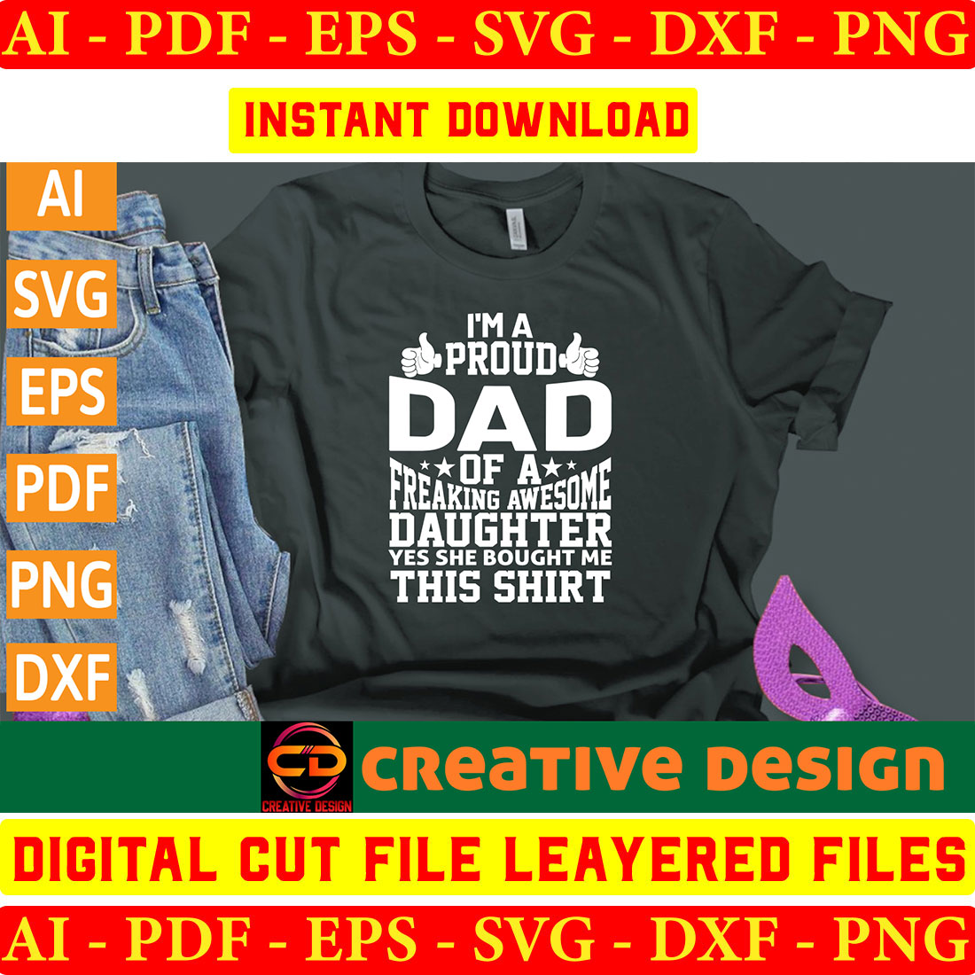 Father Day SVG Design Bundle Vol-08 preview image.
