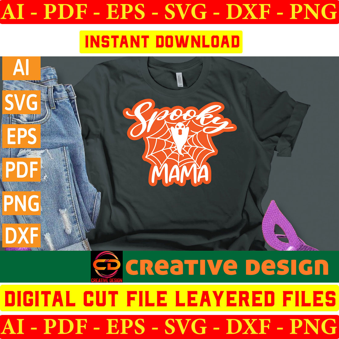 Halloween SVG Design Bundle Vol-34 preview image.