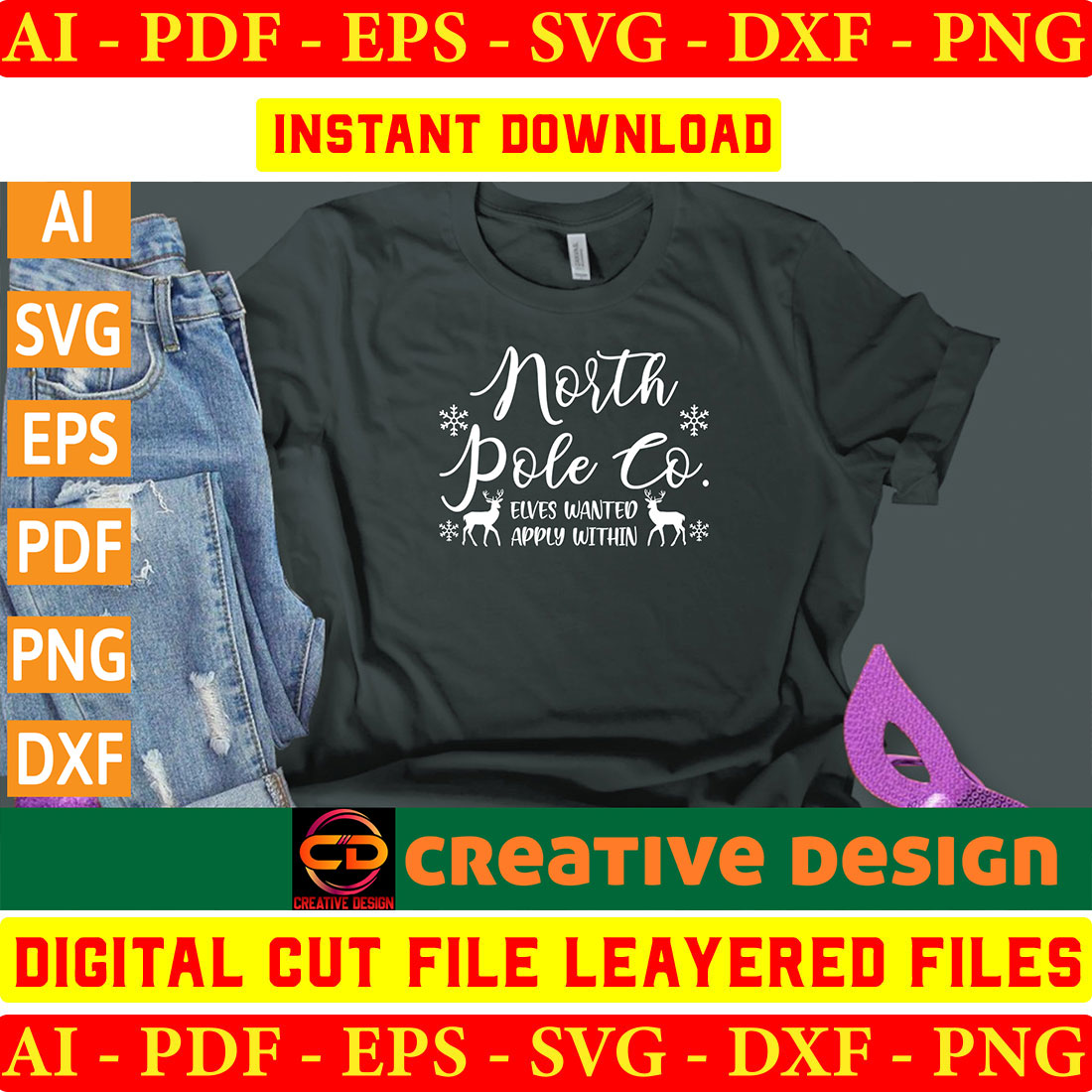 Christmas SVG Design Bundle Vol-21 preview image.