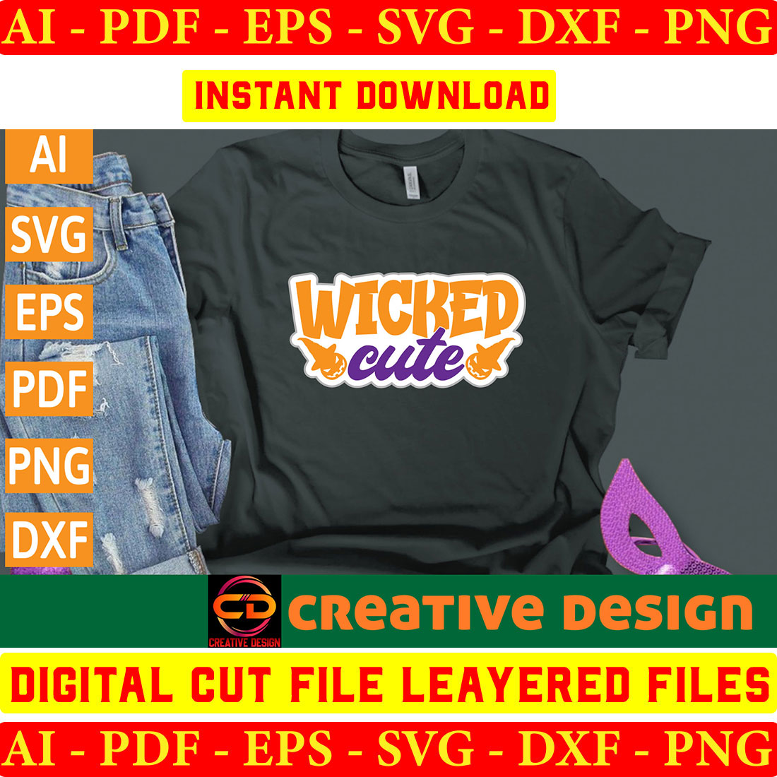 Halloween SVG Design Bundle Vol-35 preview image.