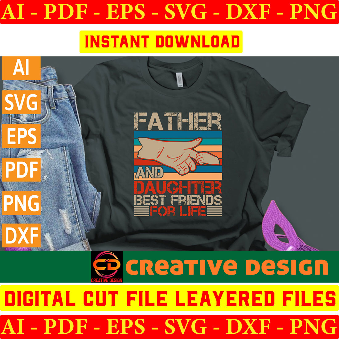 Father Day SVG Design Bundle Vol-03 preview image.