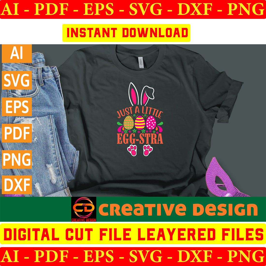 Happy Easter SVG Bundle, Easter SVG, Easter quotes, Easter Bunny svg, Easter Egg svg, Easter png, Spring svg, Vol-06 preview image.