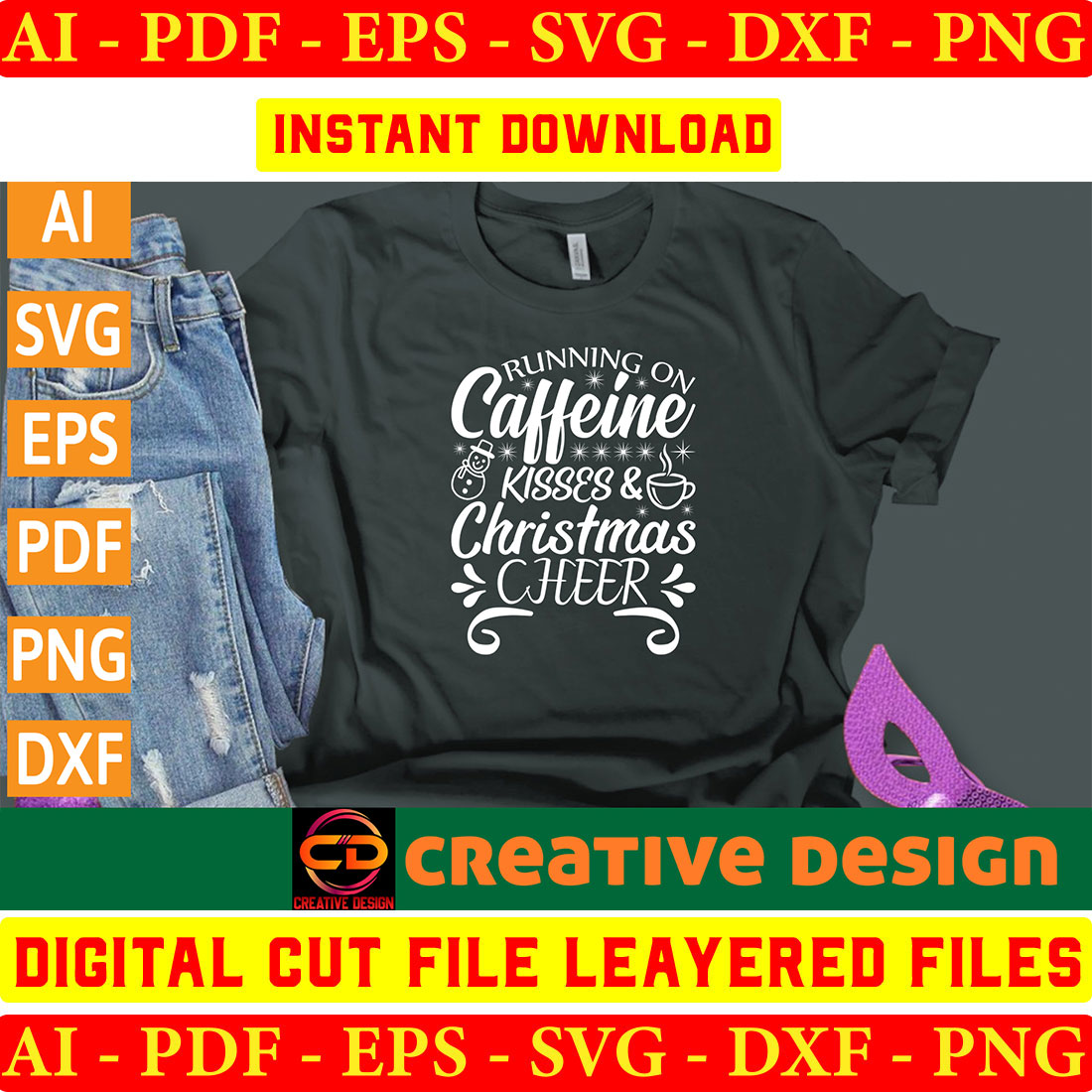 Christmas SVG Design Bundle Vol-59 preview image.