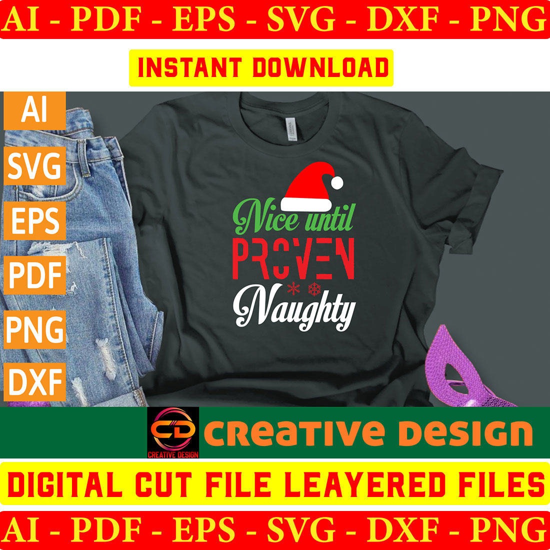 Christmas SVG Design Bundle Vol-84 preview image.