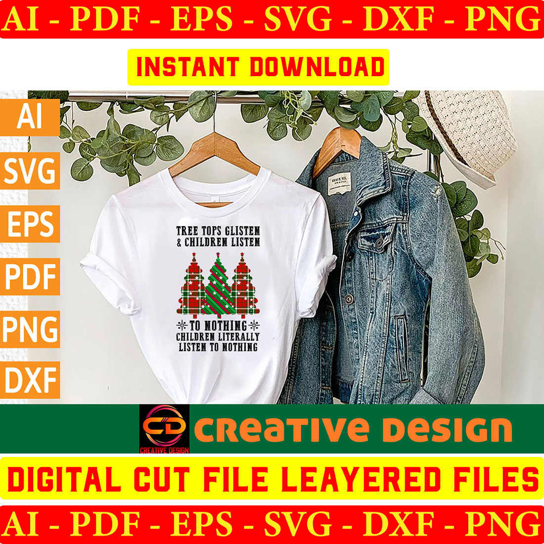 Christmas SVG Design Bundle Vol-66 preview image.