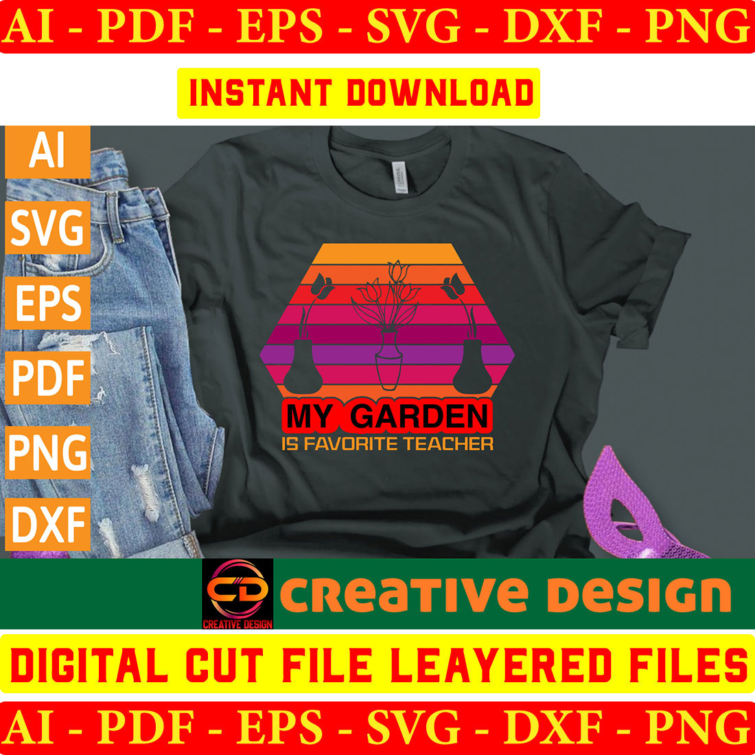 Plant T-shirt Design Bundle Vol-5 preview image.
