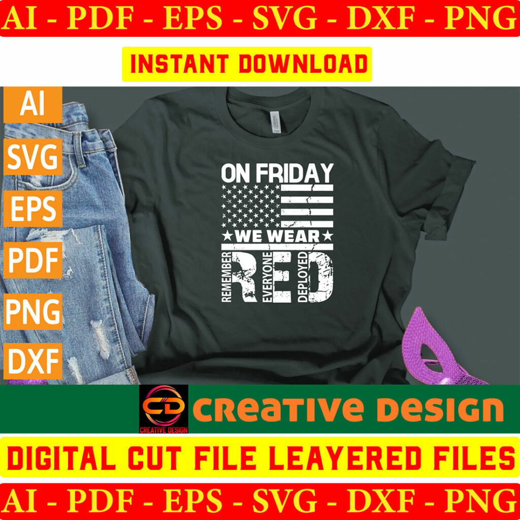 Red Friday Bundle SVG Files Vol-01 - MasterBundles