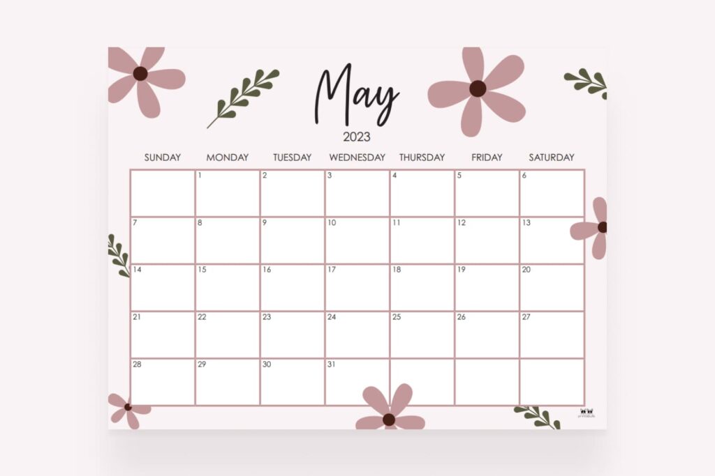 50+ Best May Calendar Templates 2023 - Masterbundles