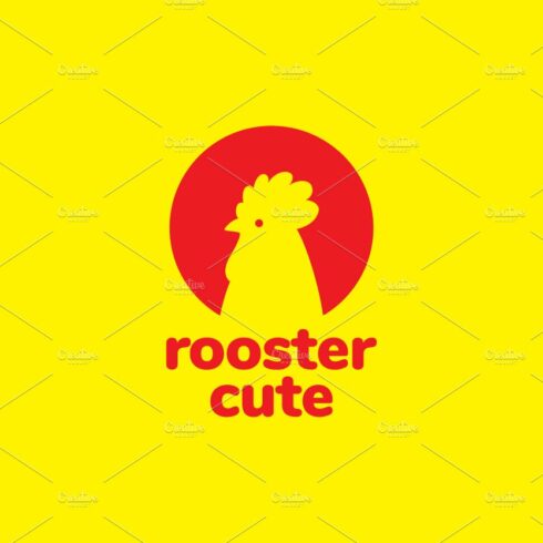 negative space rooster logo design cover image.