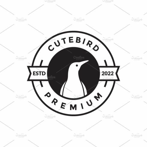 modern badge with penguin logo cover image.