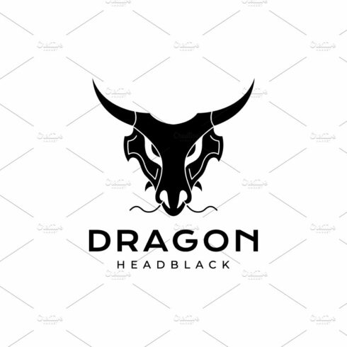 black myth dragon with horn logo cover image.