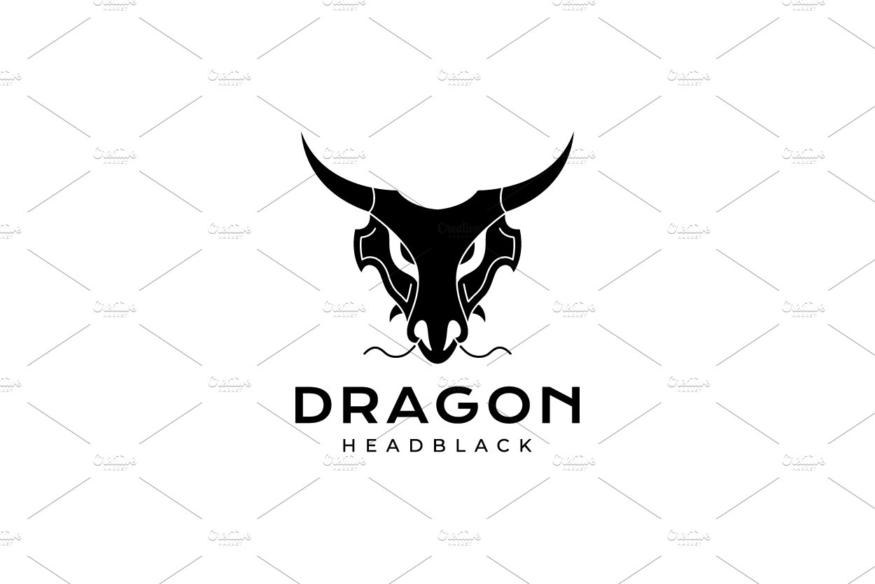 black myth dragon with horn logo cover image.