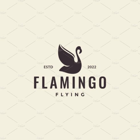 flaying flamingo silhouette logo cover image.