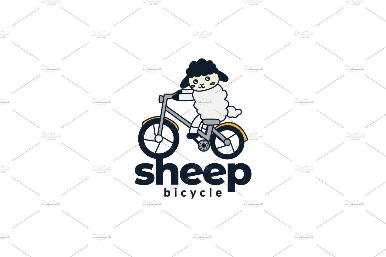 sheep or goat with cycle design cover image.