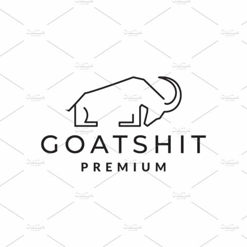 goat mount long horn logo symbol cover image.