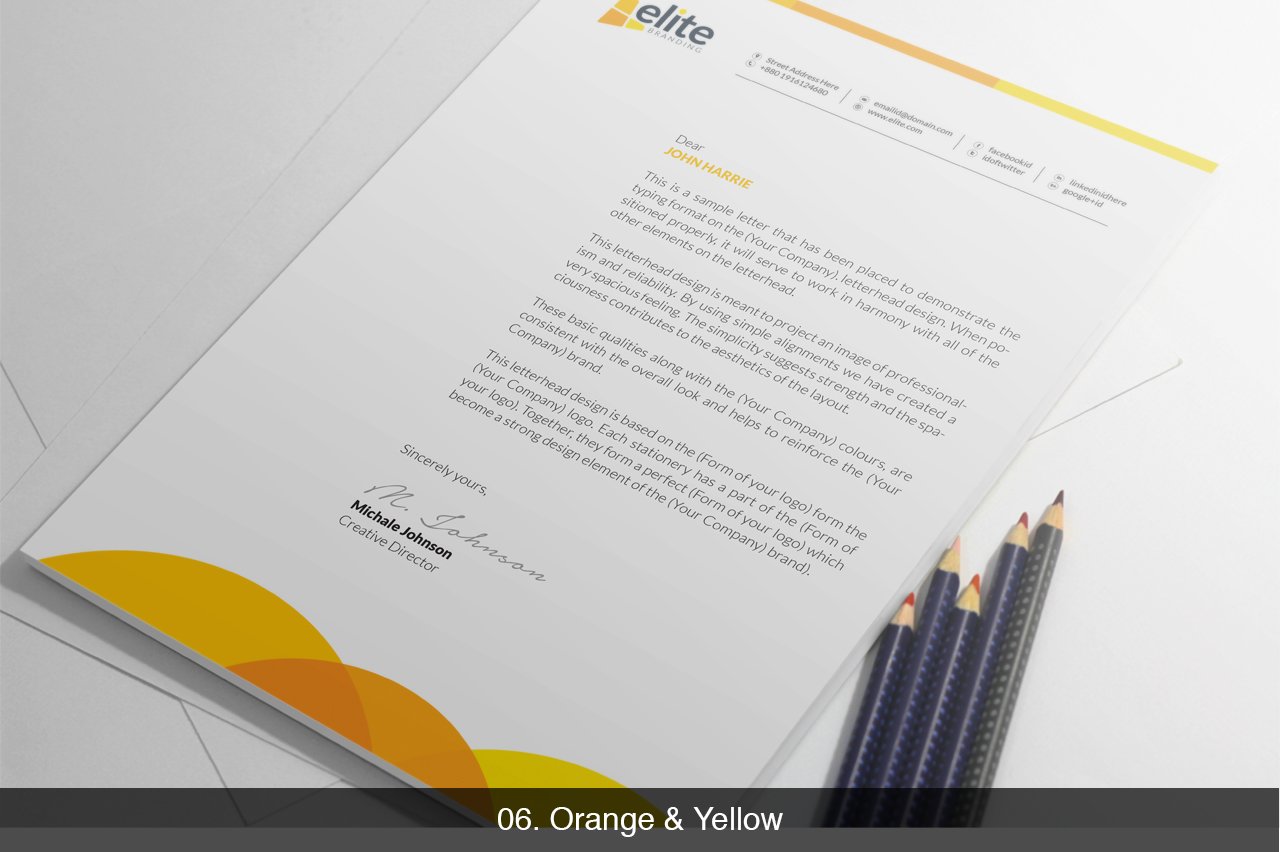 06 elite corporate clean letterhead template 455