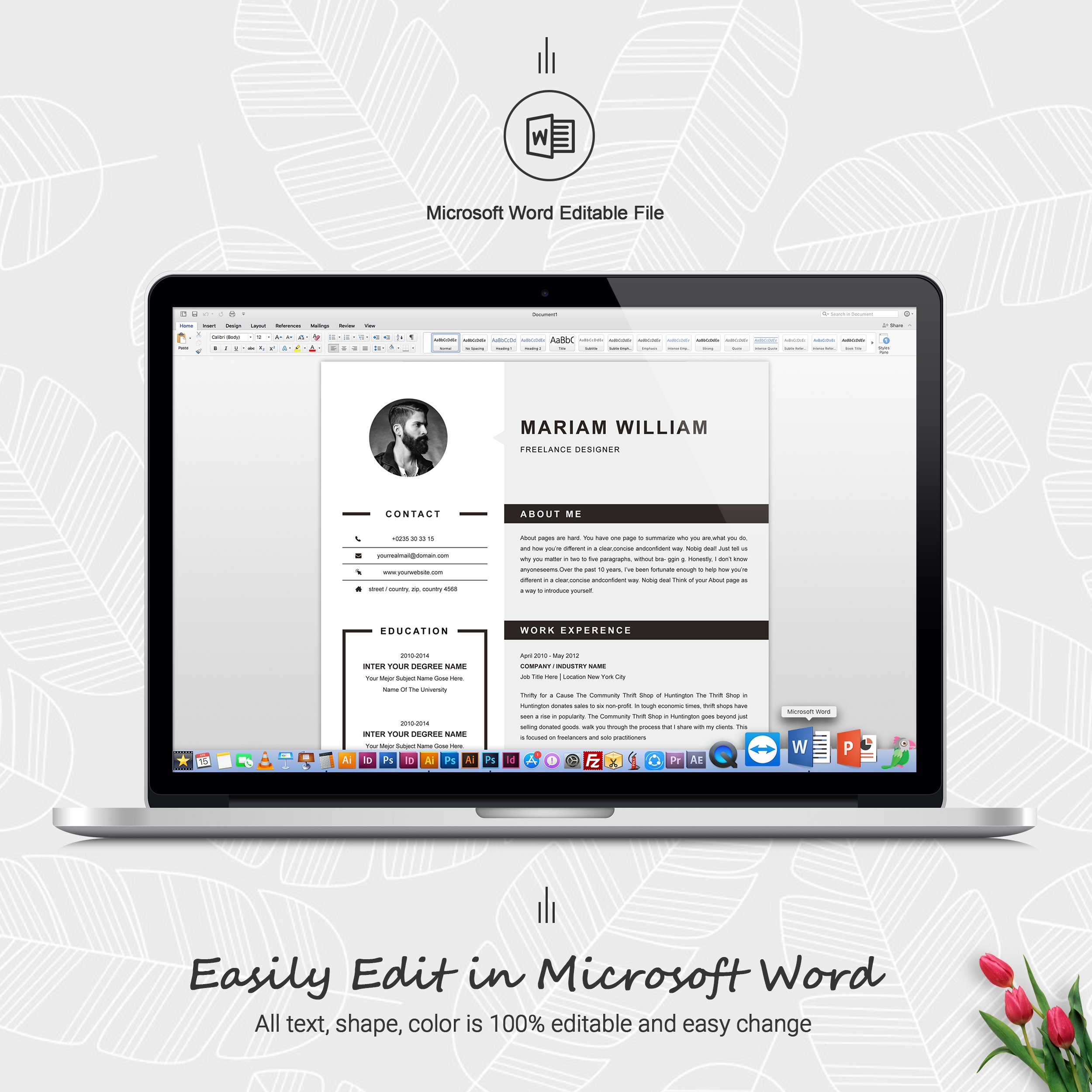06 free resume template ms word file formats template 785