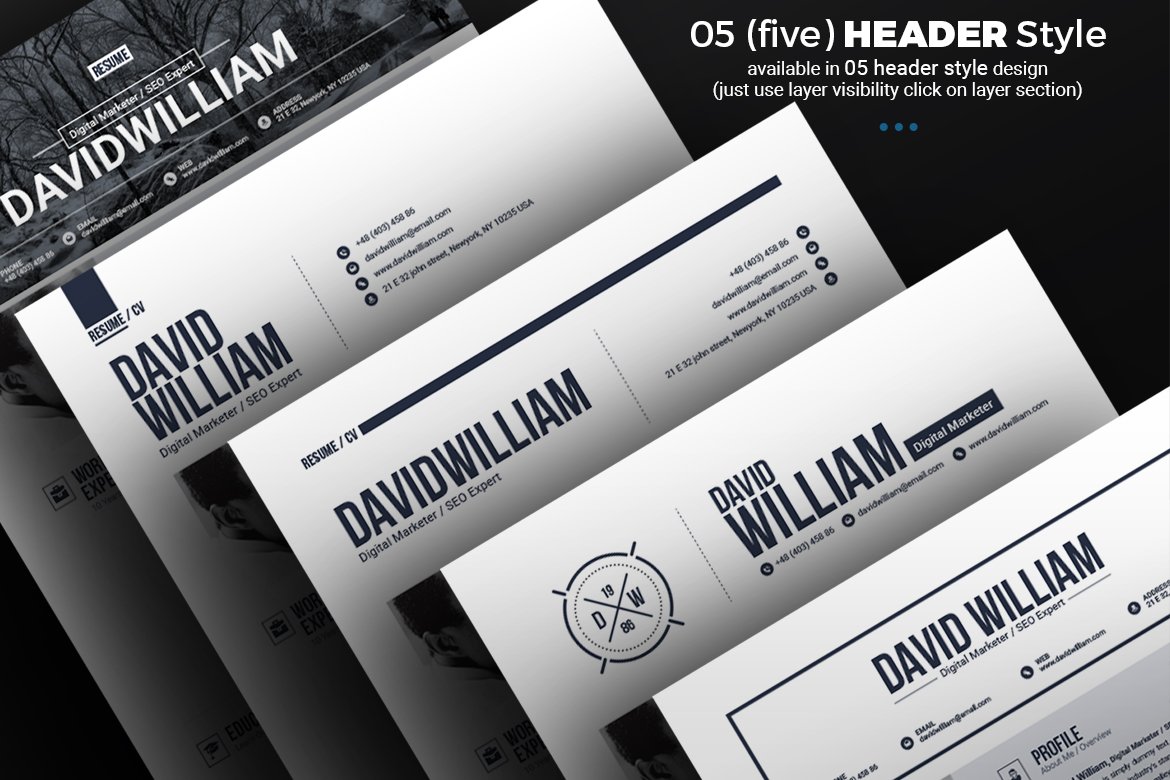 06 resume different header style 32