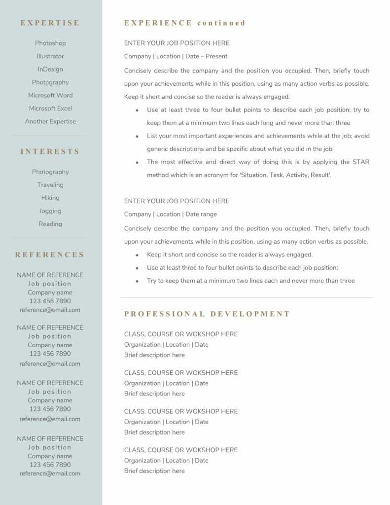 SMM & Copywriter Resume Template – MasterBundles