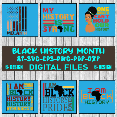 Black History Month Bundle SVG Files Vol-06 cover image.