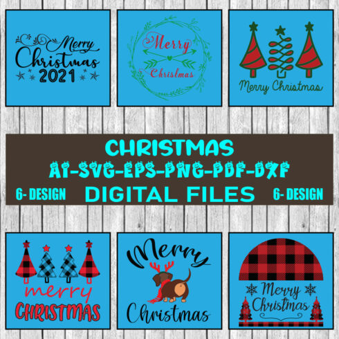 Christmas SVG Design Bundle Vol-77 cover image.