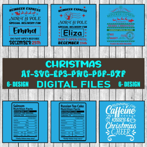 Christmas SVG Design Bundle Vol-59 cover image.