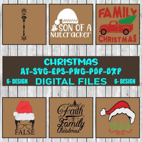 Christmas SVG Design Bundle Vol-57 cover image.